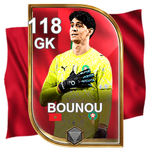 Yassine Bounou 118 GK