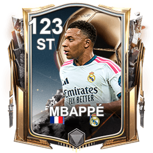 Full card artwork of Kylian Mbappé