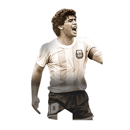 ภาพการ์ดนักเตะ Diego Armando Maradona
